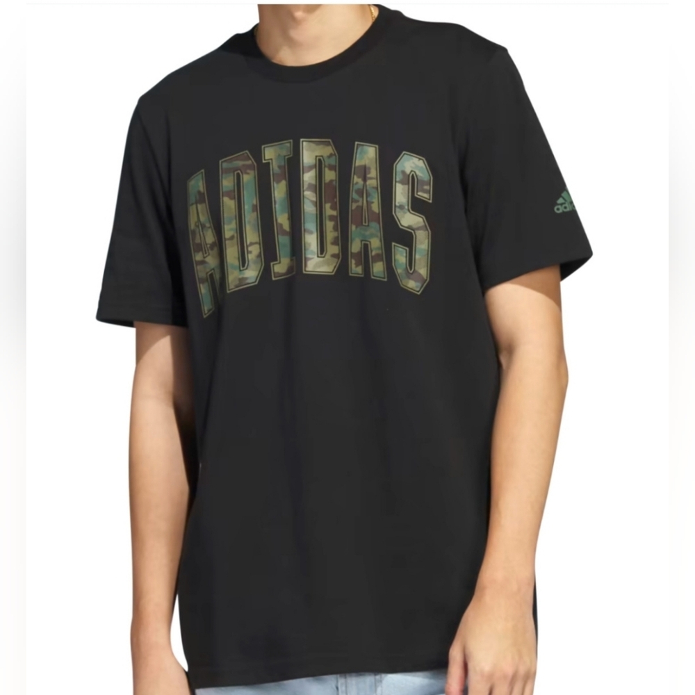 MENS ADIDAS ORIGINALS CAMO  LOGO TEE SHIRT